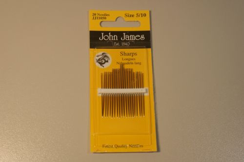 JOHN JAMES NEEDLES SHARPS SIZE 5-10